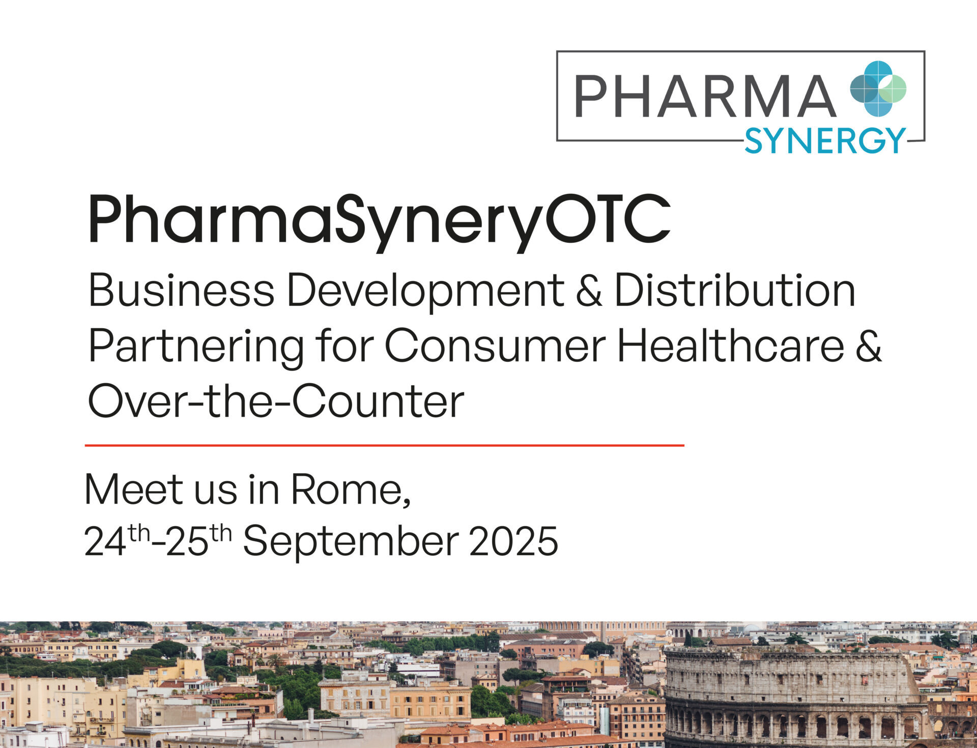 Join Curida at PharmaSynergy OTC - September 24-25th, Rome 1 V3 Red Square e1757503490434
